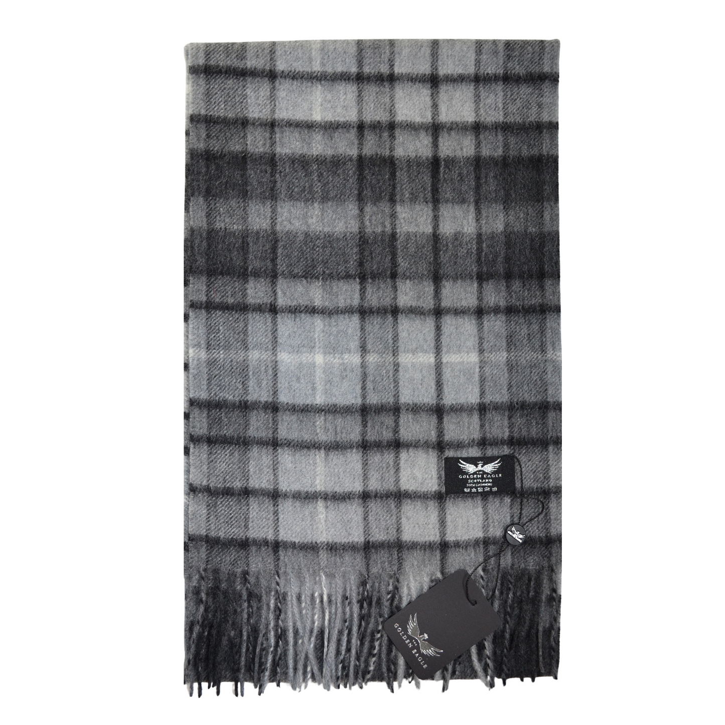 Buchanan Grey Cashmere Scarf