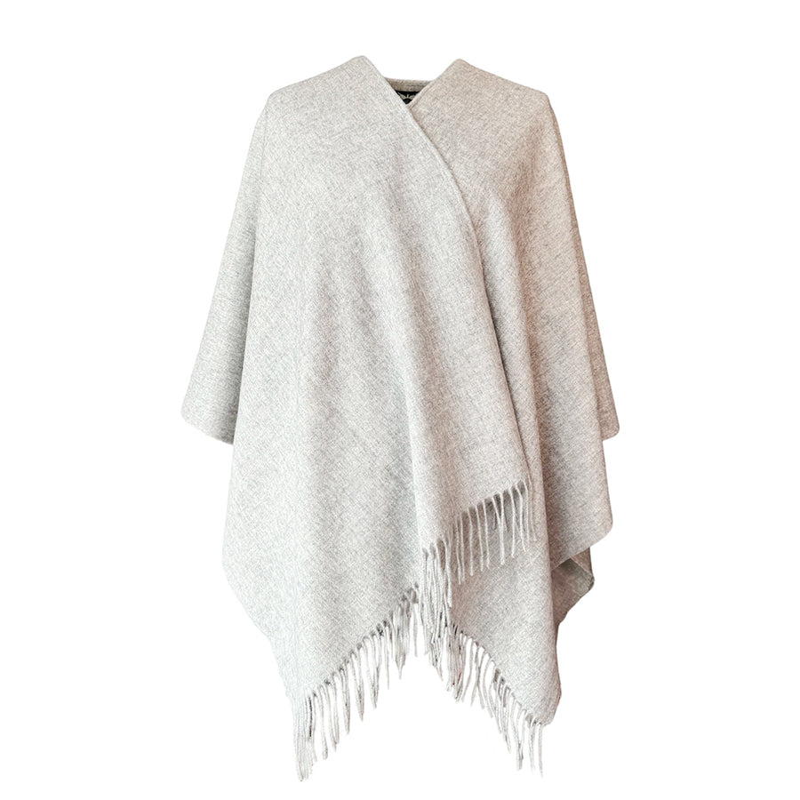 Light Grey Lambswool Cape