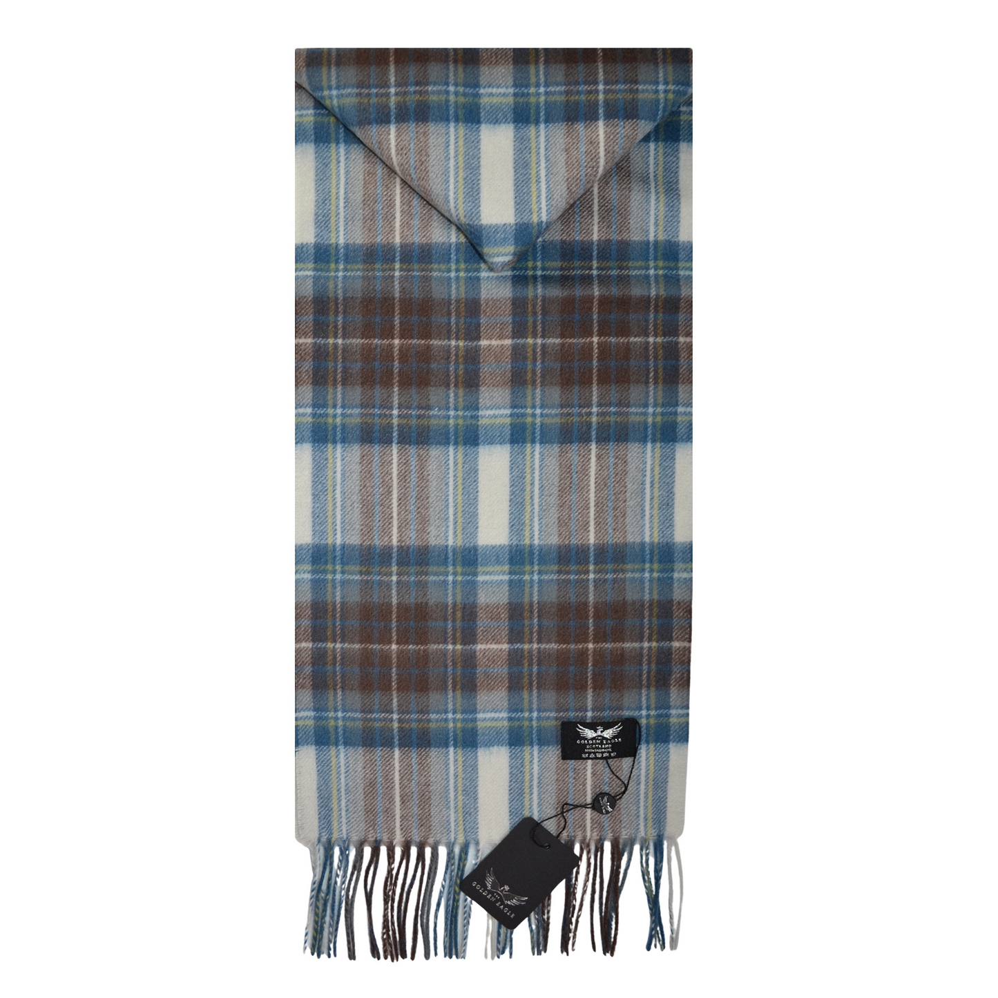 Stewart Muted Blue Cashmere Scarf