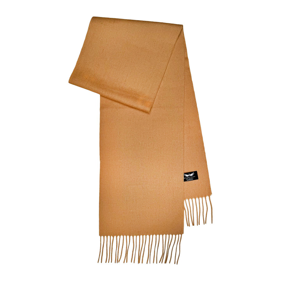 Warm Camel Lambswool Scarf