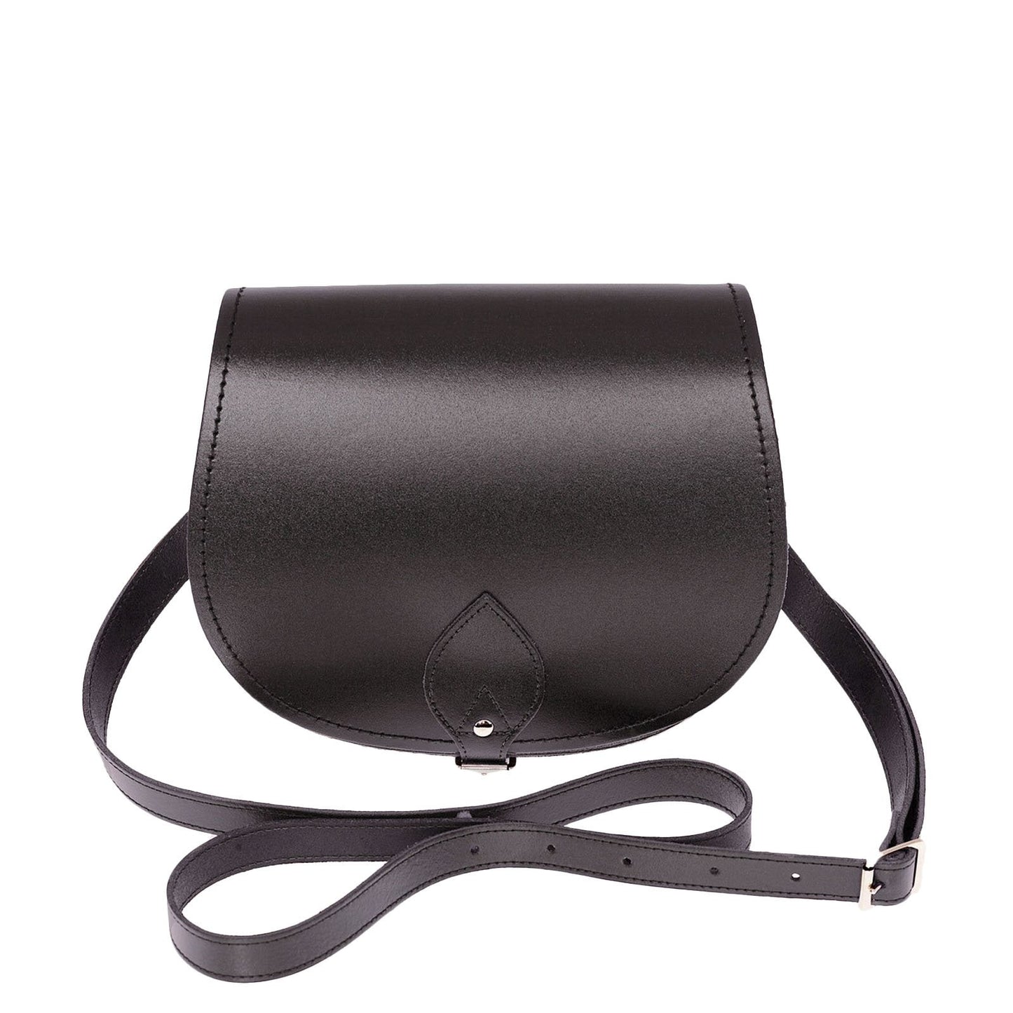 Handmade Leather Saddle Bag - Graphite