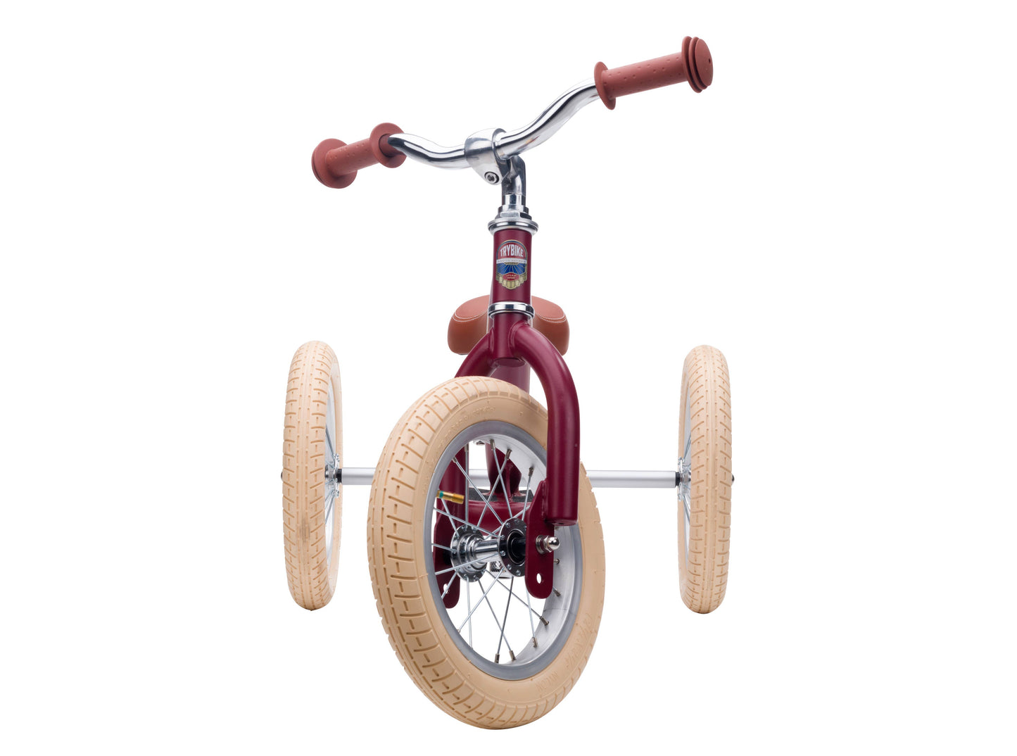 Trybike - Matte 2 In 1 Balance Bike / Trike - Vintage Red