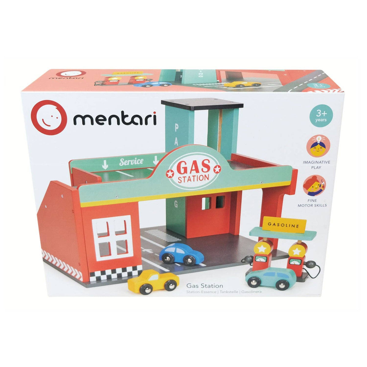 Hero SKU - Vehicles - Gas Station + FREE Colourful Car Assortment