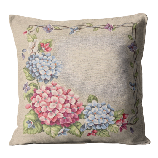Hydrangea Garden Woven Cushion - 42x42cm (17"x17")