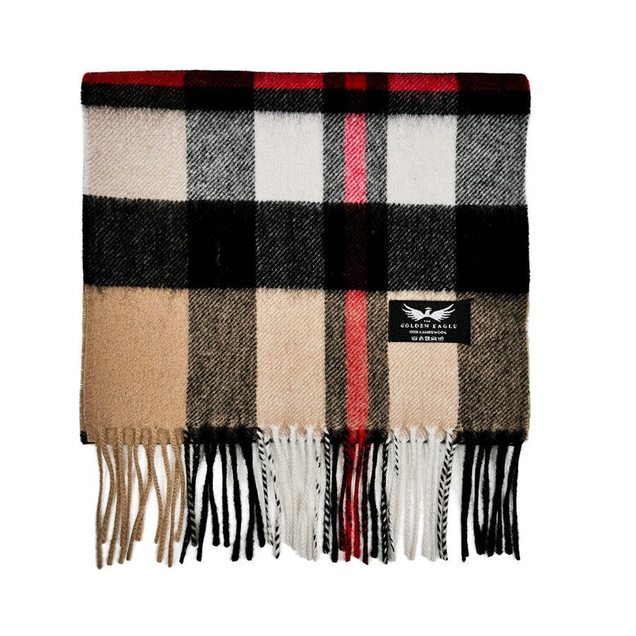 Exploded Camel Thomson Lambswool Scarf