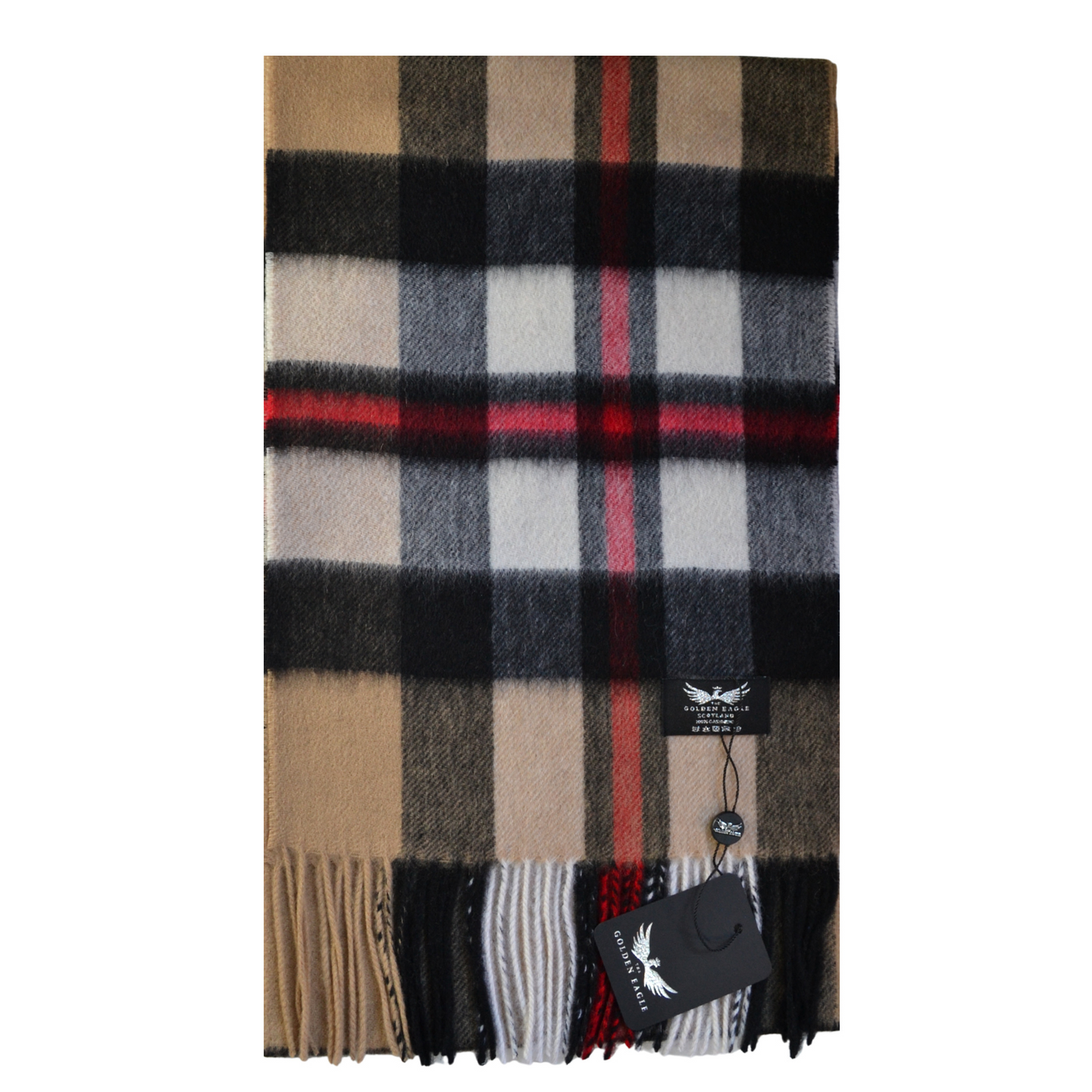 Exploded Camel Thomson Cashmere Scarf