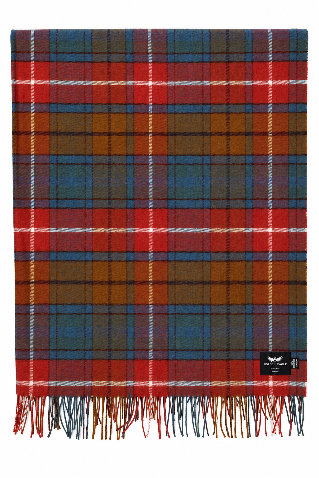 Antique Buchanan Tartan Merino Wool Throw