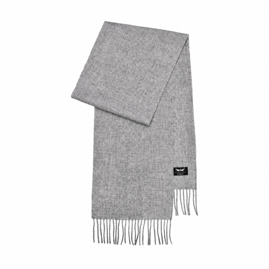 Light Grey Lambswool Scarf