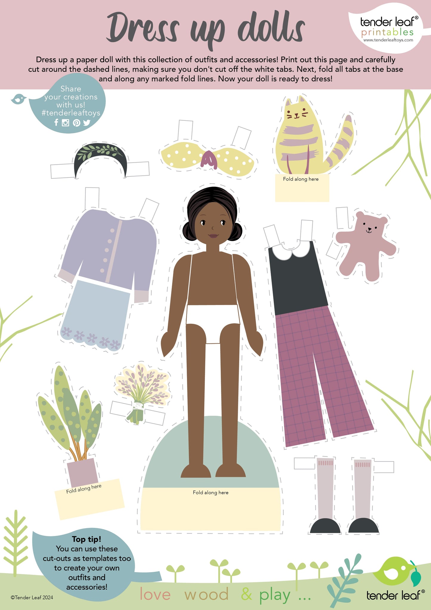 Lola Wooden Doll