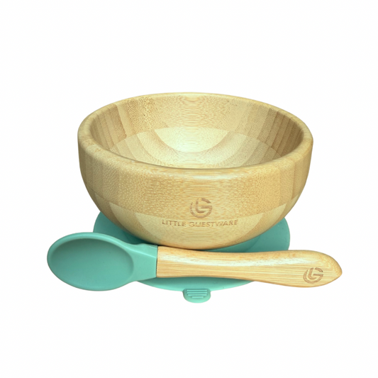 Bamboo Bowl & Spoon Feeding Set