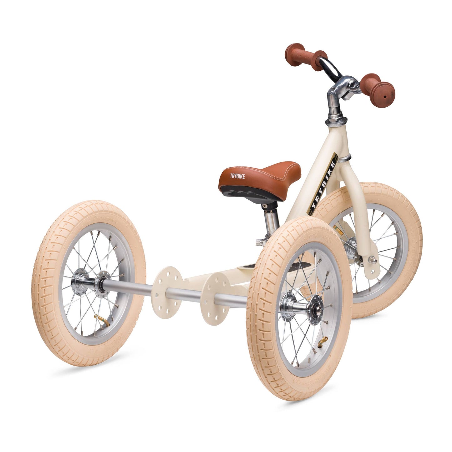 Trybike - Matte 2 In 1 Balance Trike - Vintage Cream