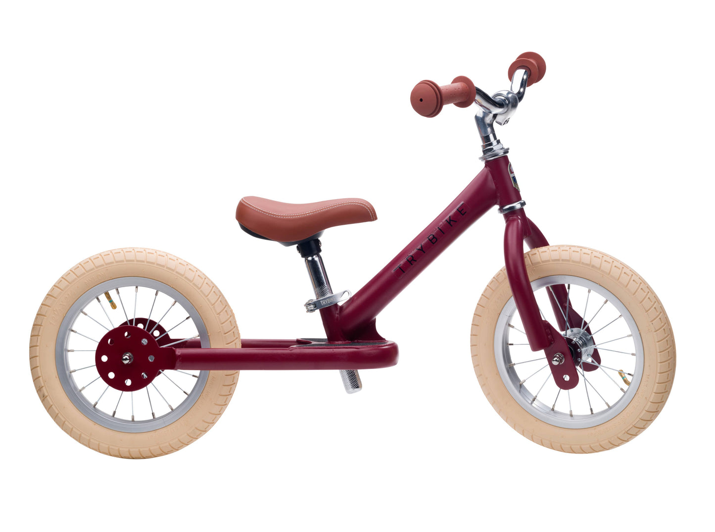 Trybike - Matte 2 In 1 Balance Bike / Trike - Vintage Red