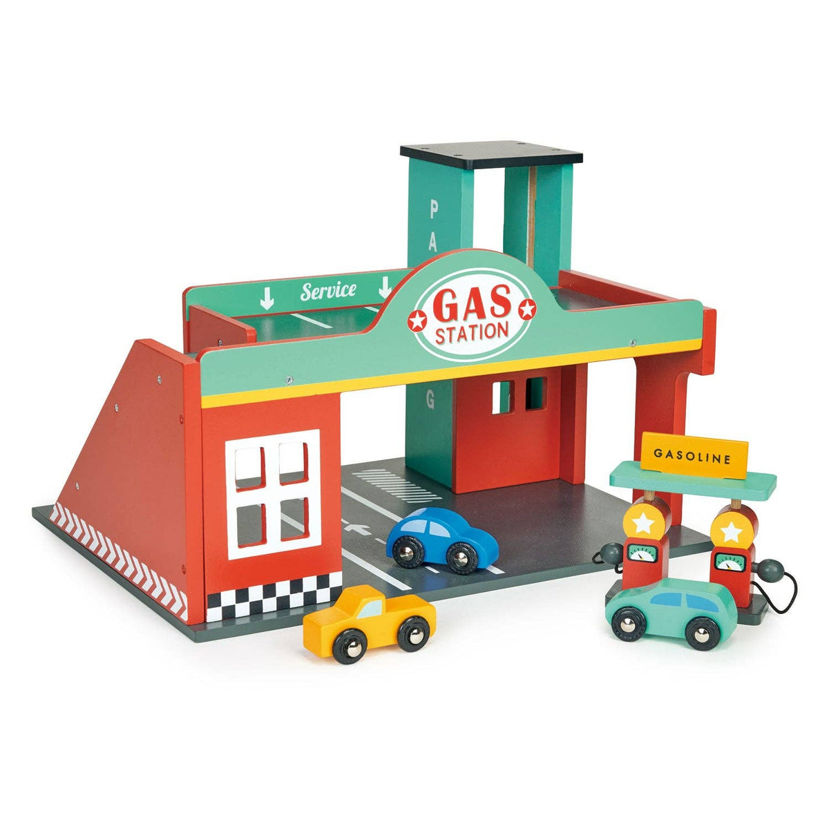 Hero SKU - Vehicles - Gas Station + FREE Colourful Car Assortment