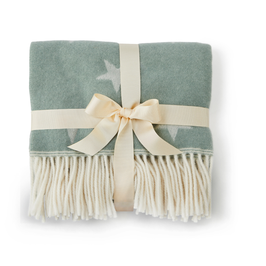 Merino Wool Star Baby Blanket
