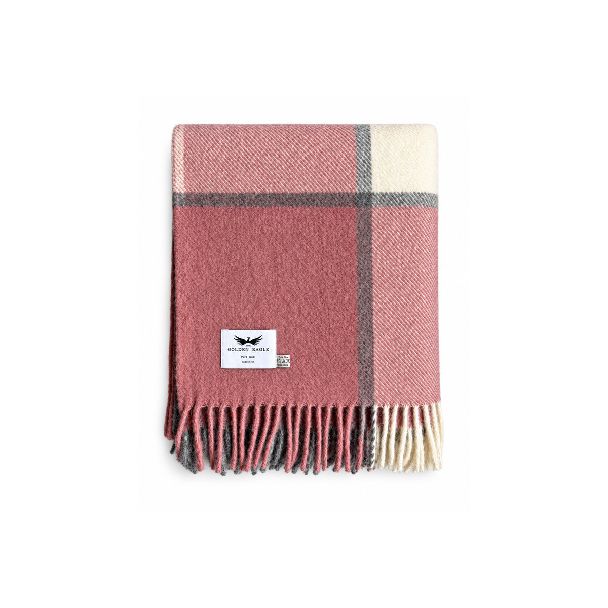 Block Check Pure New Wool Throw