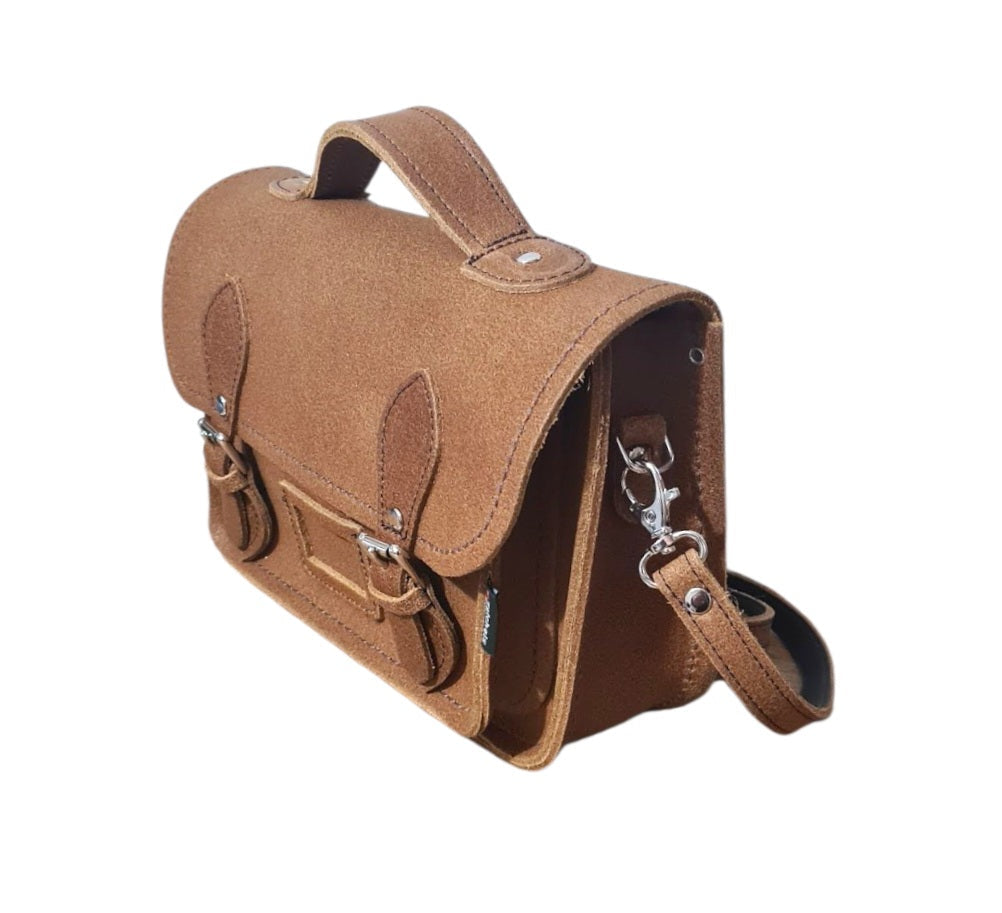 Leather Midi Satchel - Tannery Tan